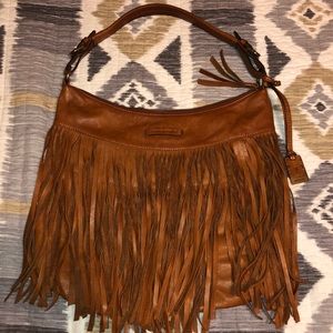 Frye Heidi Fringe hobo bag